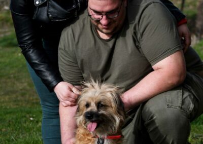 Photogaphe chien couple Fanny