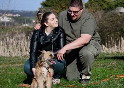 Photogaphe chien couple Fanny