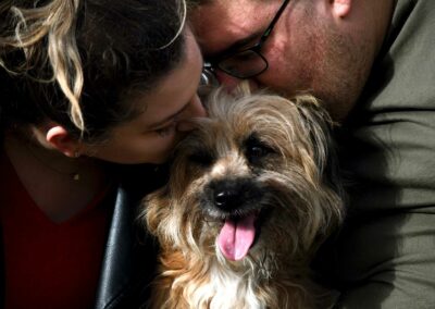 Photogaphe chien couple Fanny