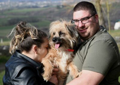 Photogaphe chien couple Fanny