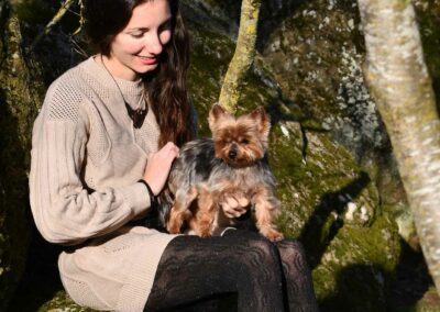 photographie de chien lorinne shiny