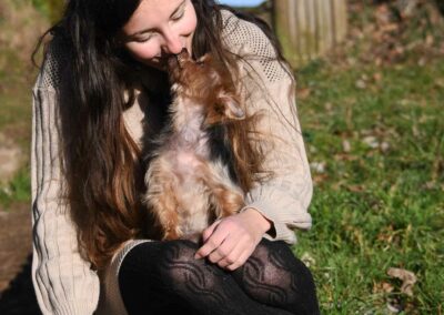 photographie de chien lorinne shiny