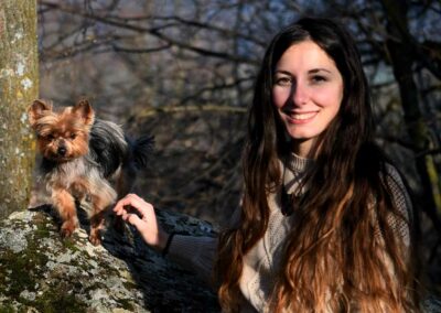 photographie de chien lorinne shiny